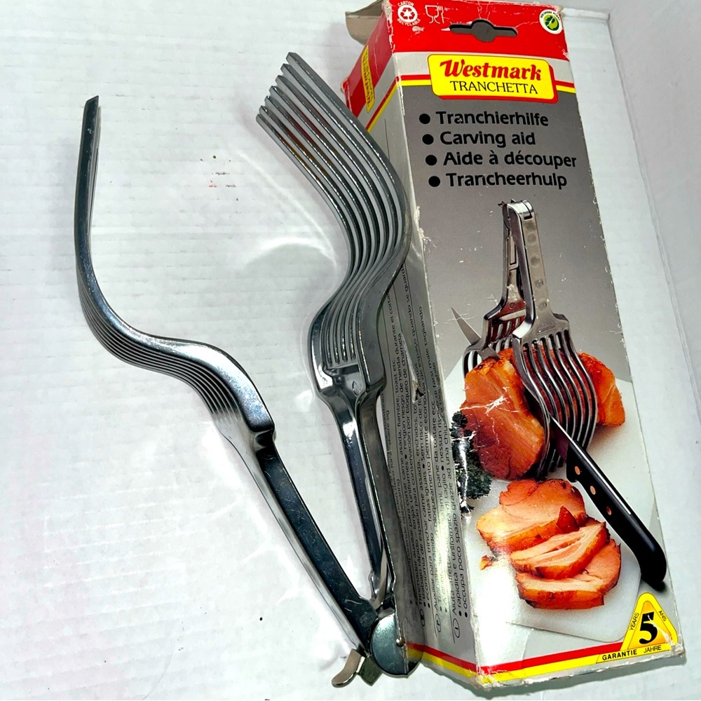 Vintage Westmark Tranchetta Ham Slicing and Carving Aid Aluminum Germany Made